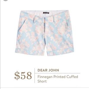 Printed cuffed short - Dear John Finnegan